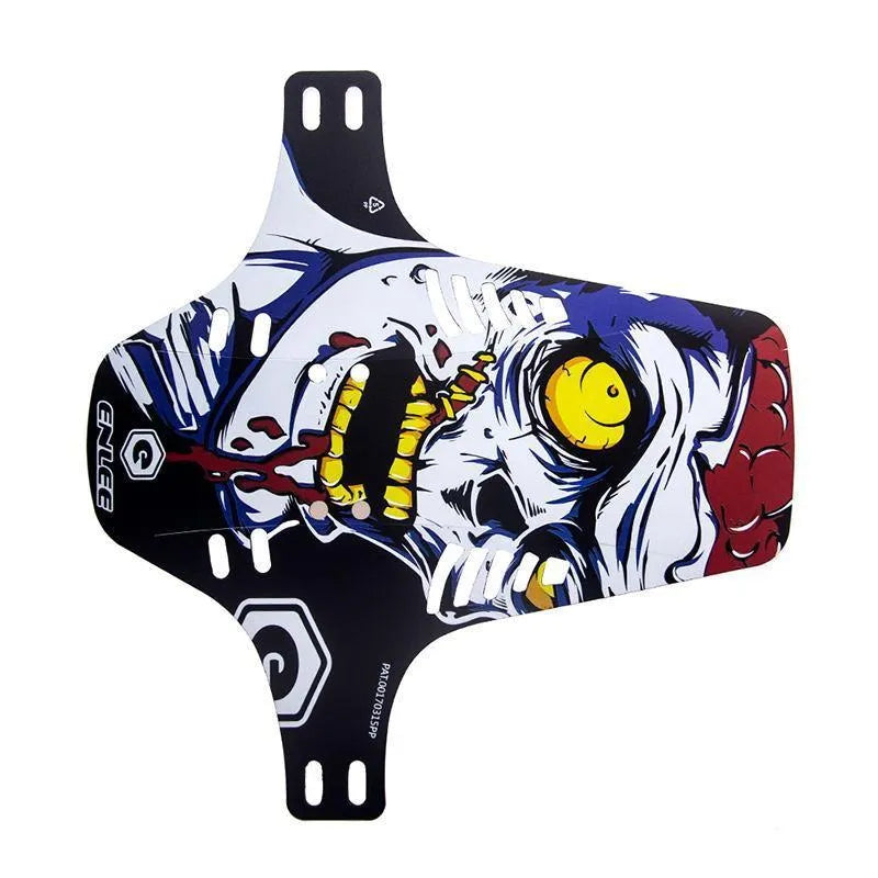Off road bike mud flaps in colour option 1 mounted on mountain bike