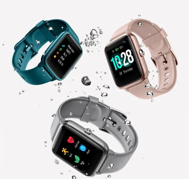 205L heart rate waterproof bracelet in black with touch controls and health monitoring features