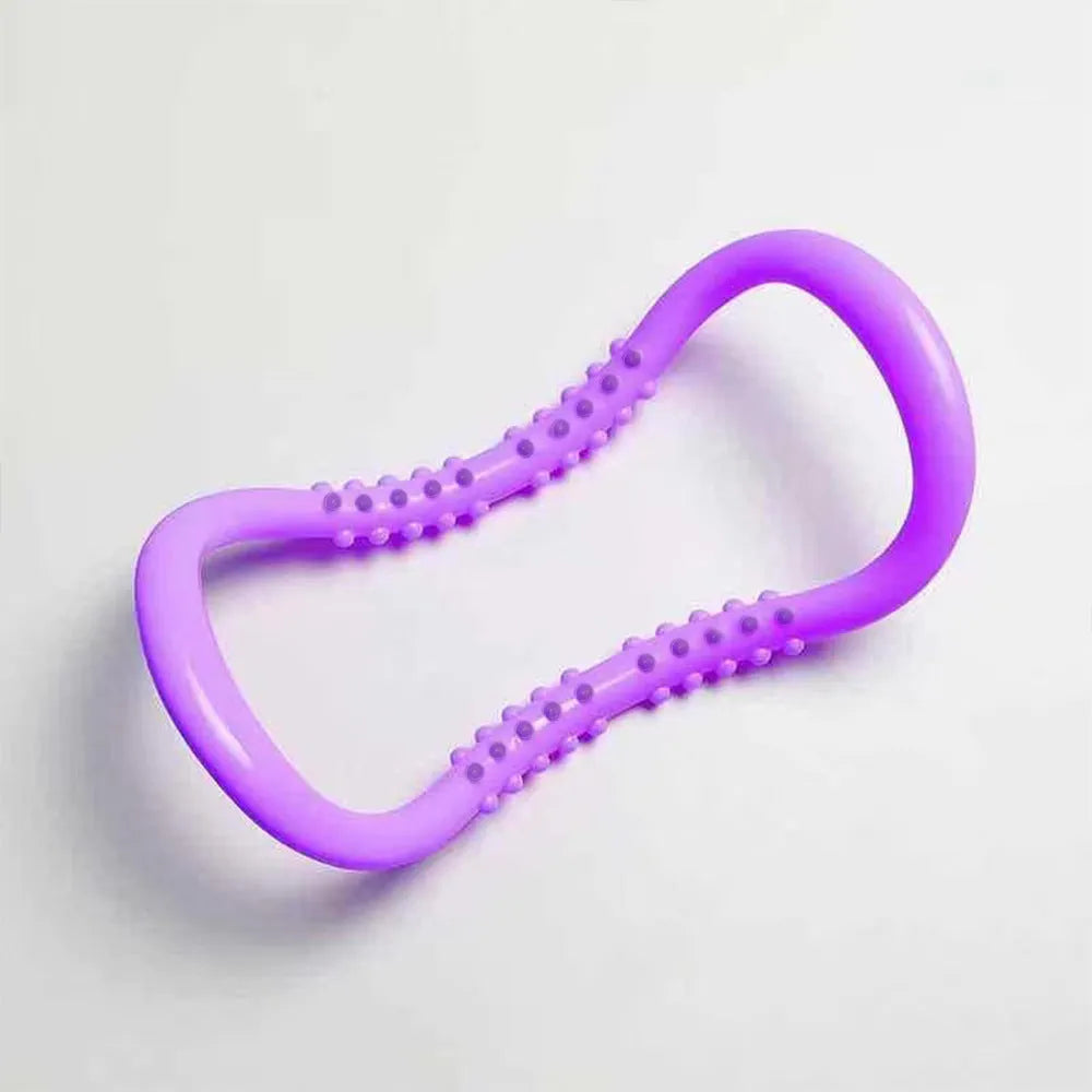 30 cm purple PP yoga ring for stretching and Pilates exercises