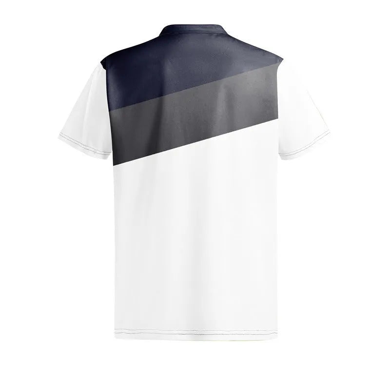 Men's loose fit short sleeve top with a colourful 3D digital printed pattern.