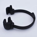 Polypropylene mobile phone and tablet desktop stand in black boxed packaging