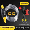 Manual oil suction pipe set with rubber ball pump and multiple pipe length options