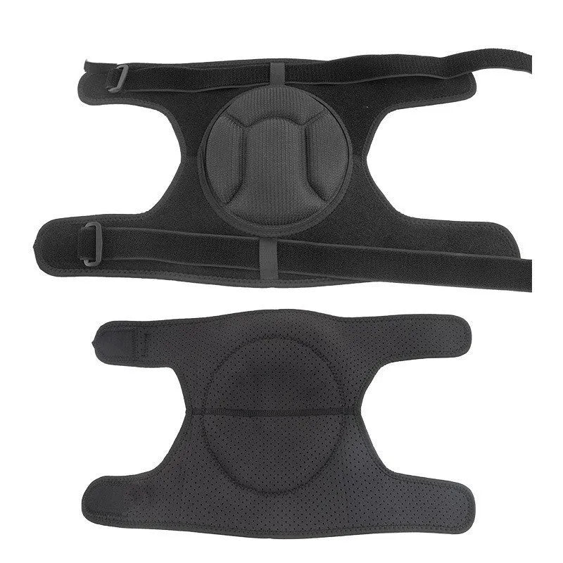 Black non-slip knee pad made of nylon and EVA for basketball running and fitness