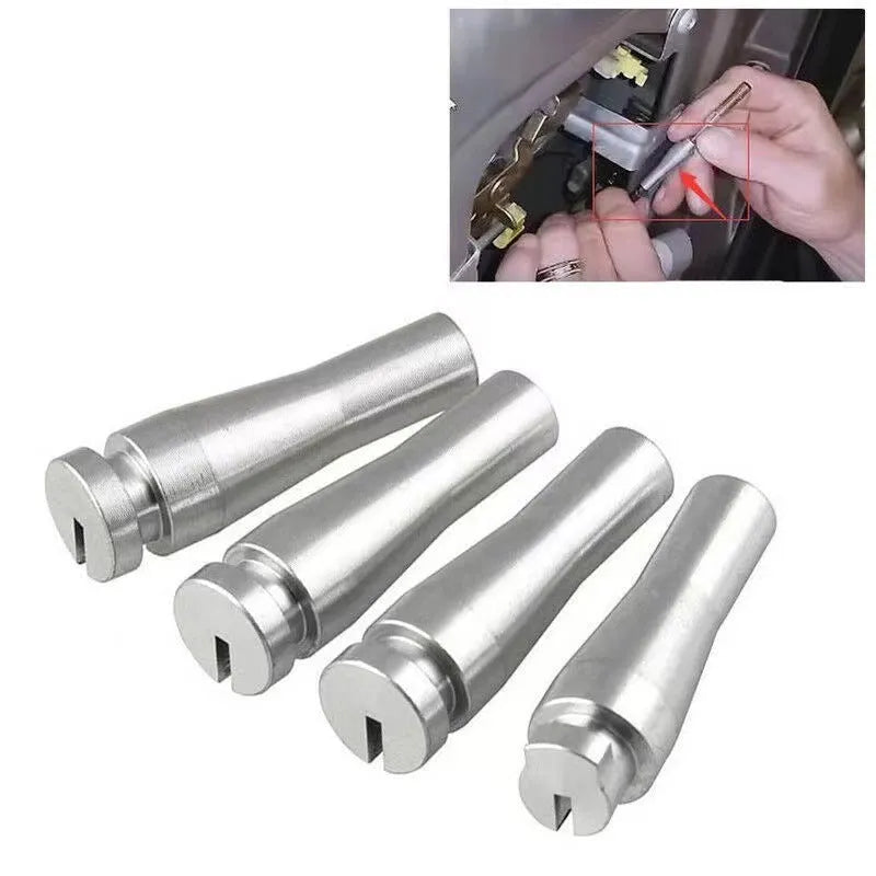 Silver aluminium car lock cable repair kit with 4 parts for Ford F150 F250 F350 cab rear latches