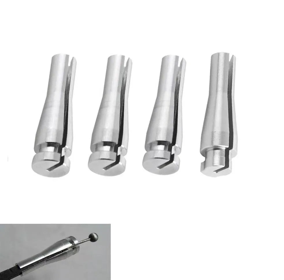 Silver aluminium car lock cable repair kit with 4 parts for Ford F150 F250 F350 cab rear latches