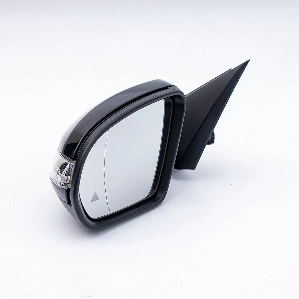 Mercedes W205 C-Class rear view mirror assembly in ABS plastic.