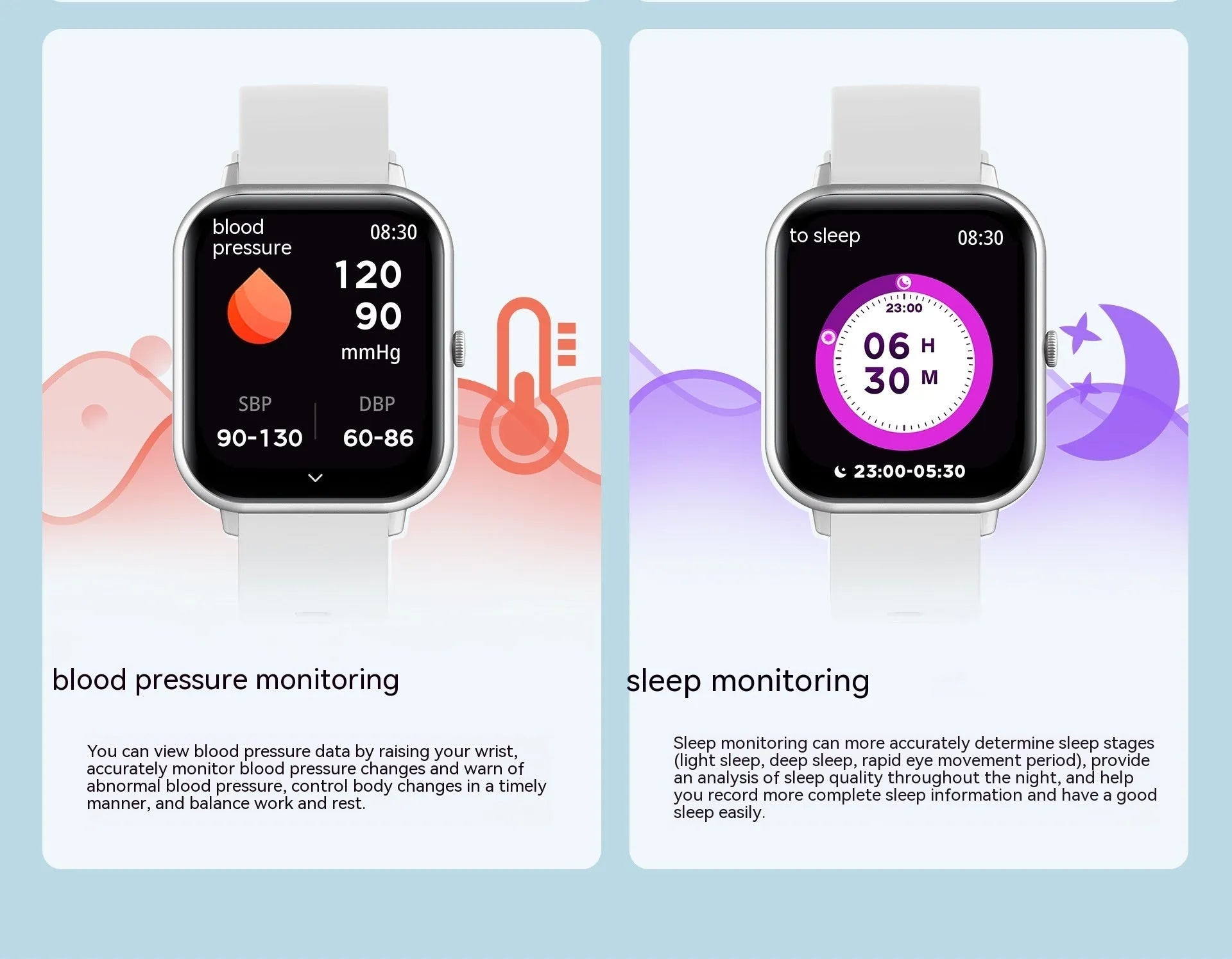Black smart watch with heart rate monitor on wrist, showing TFT touchscreen displaying step count.