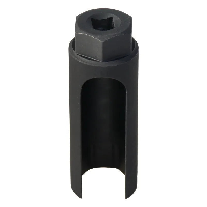Black chromium vanadium steel oxygen sensor sleeve with 22mm diameter for Japanese style vehicles