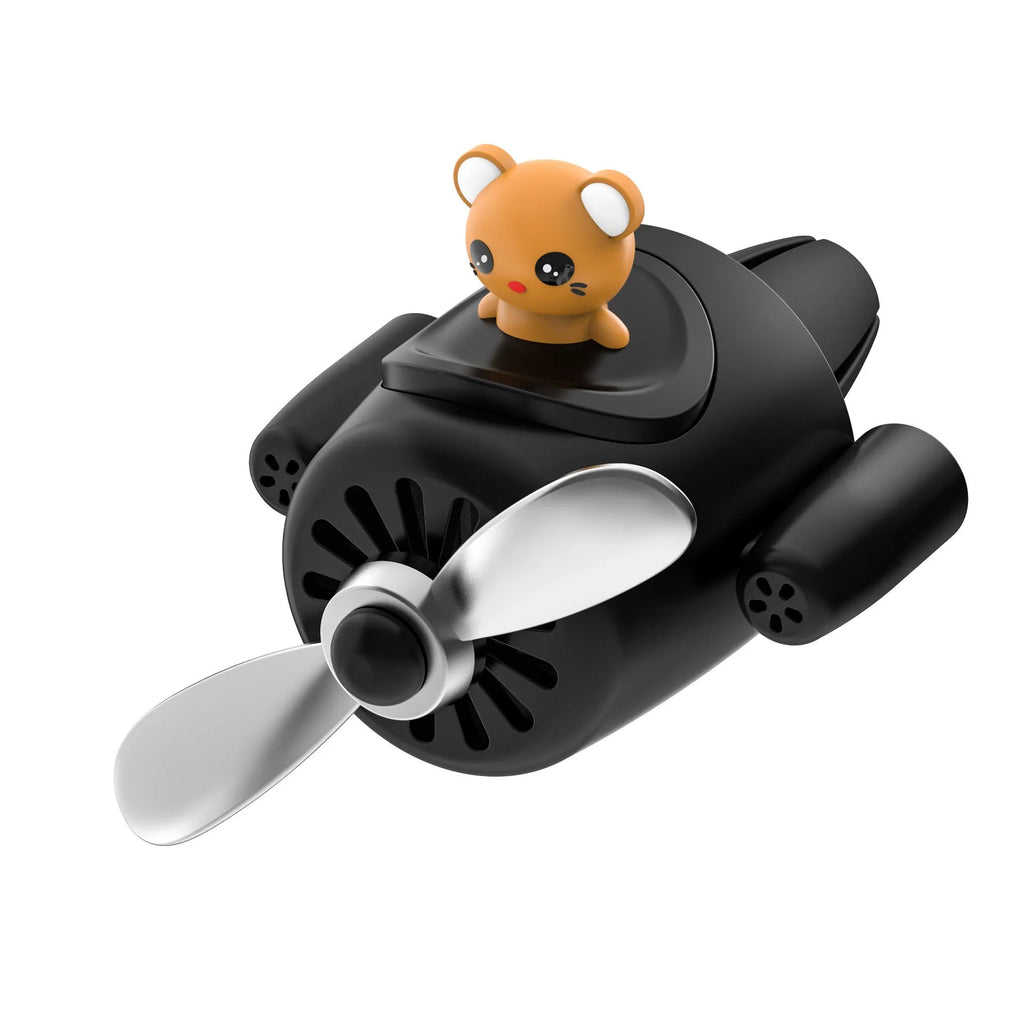 Cartoon airplane-shaped plastic car air vent aromatherapy diffuser with colourful options