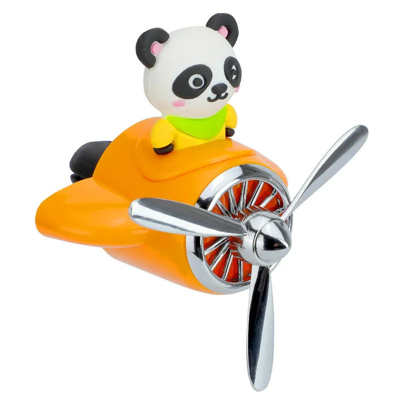 Cartoon airplane-shaped plastic car air vent aromatherapy diffuser with colourful options