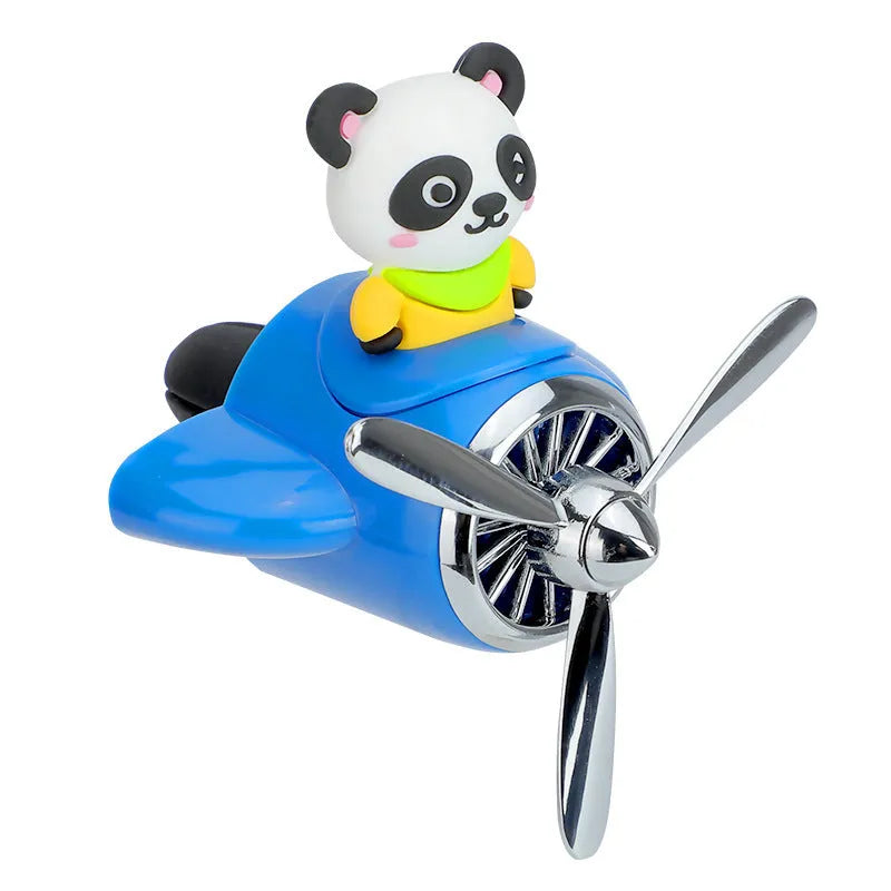Cartoon airplane-shaped plastic car air vent aromatherapy diffuser with colourful options