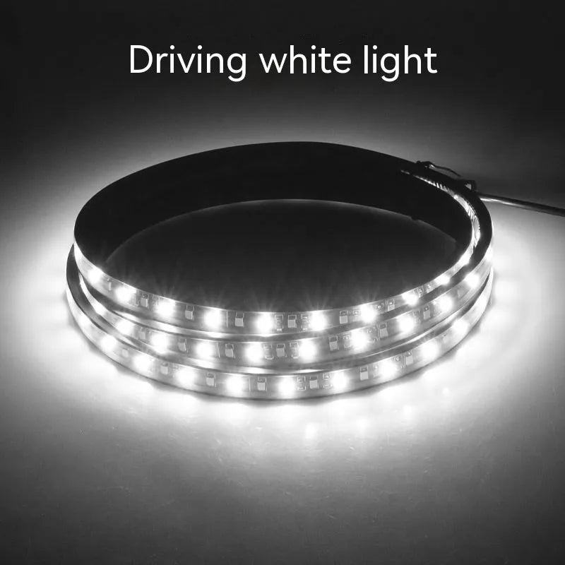 Yellow white LED pedal streamer light for car side steering wheel illumination with flexible PVC FPC cable