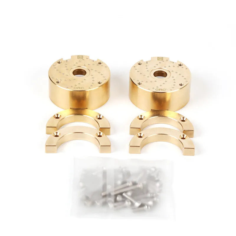 Brass gearbox cover accessory for model vehicle side axle doors