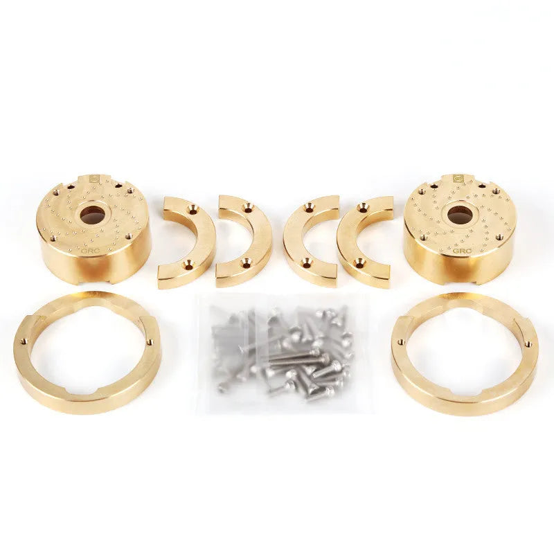 Brass gearbox cover accessory for model vehicle side axle doors