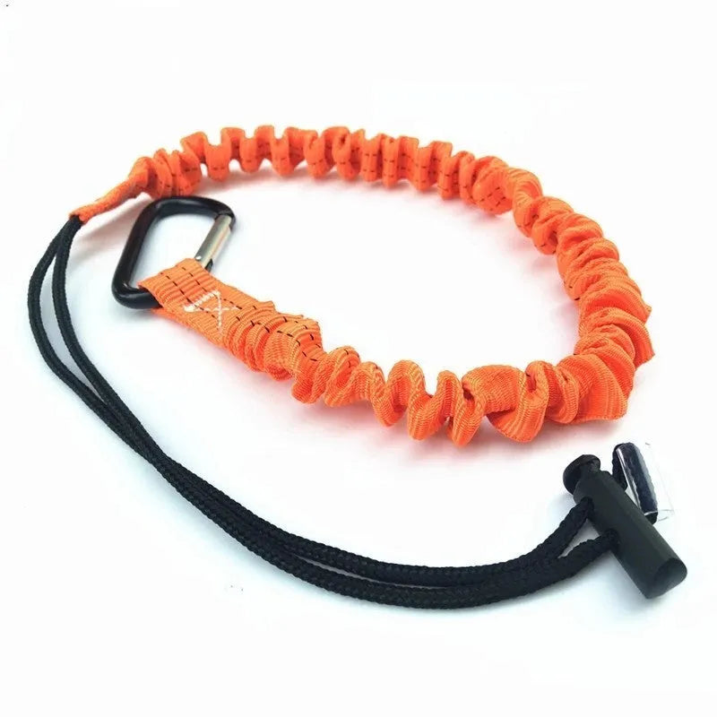 Orange 90cm fishing rod safety elastic connector with 10kg load capacity
