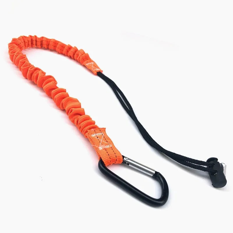 Orange 90cm fishing rod safety elastic connector with 10kg load capacity