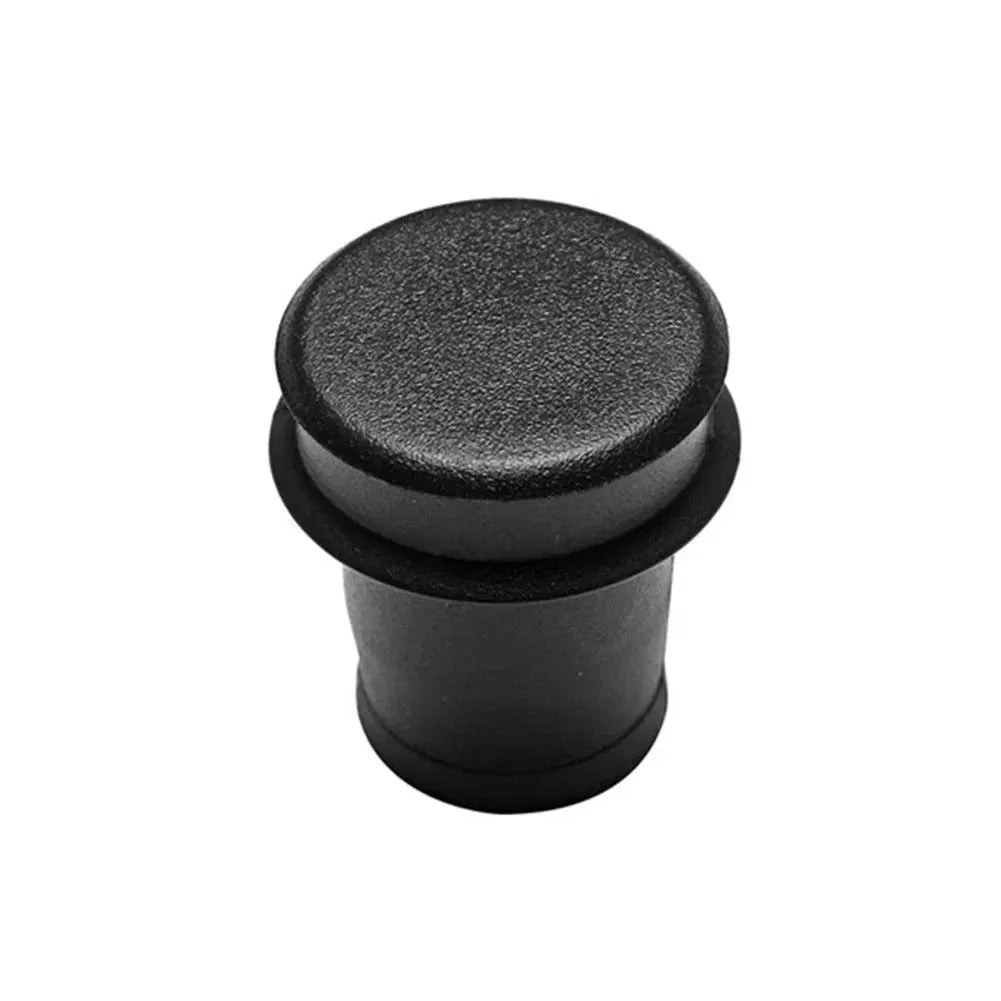 Black PVC car cigarette lighter dust plug showing 33cm length and 2cm diameter for 12V socket protection
