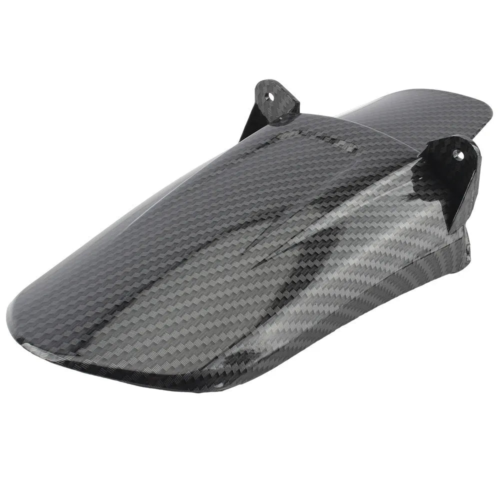 Carbon fibre motorcycle rear fender for light bee model shock absorber.