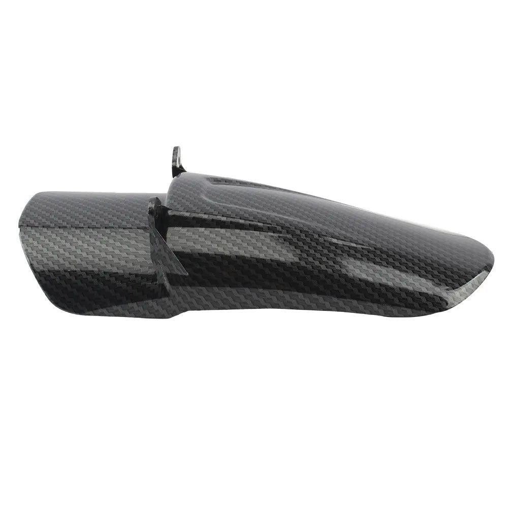 Carbon fibre motorcycle rear fender for light bee model shock absorber.