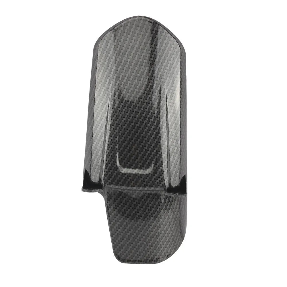 Carbon fibre motorcycle rear fender for light bee model shock absorber.