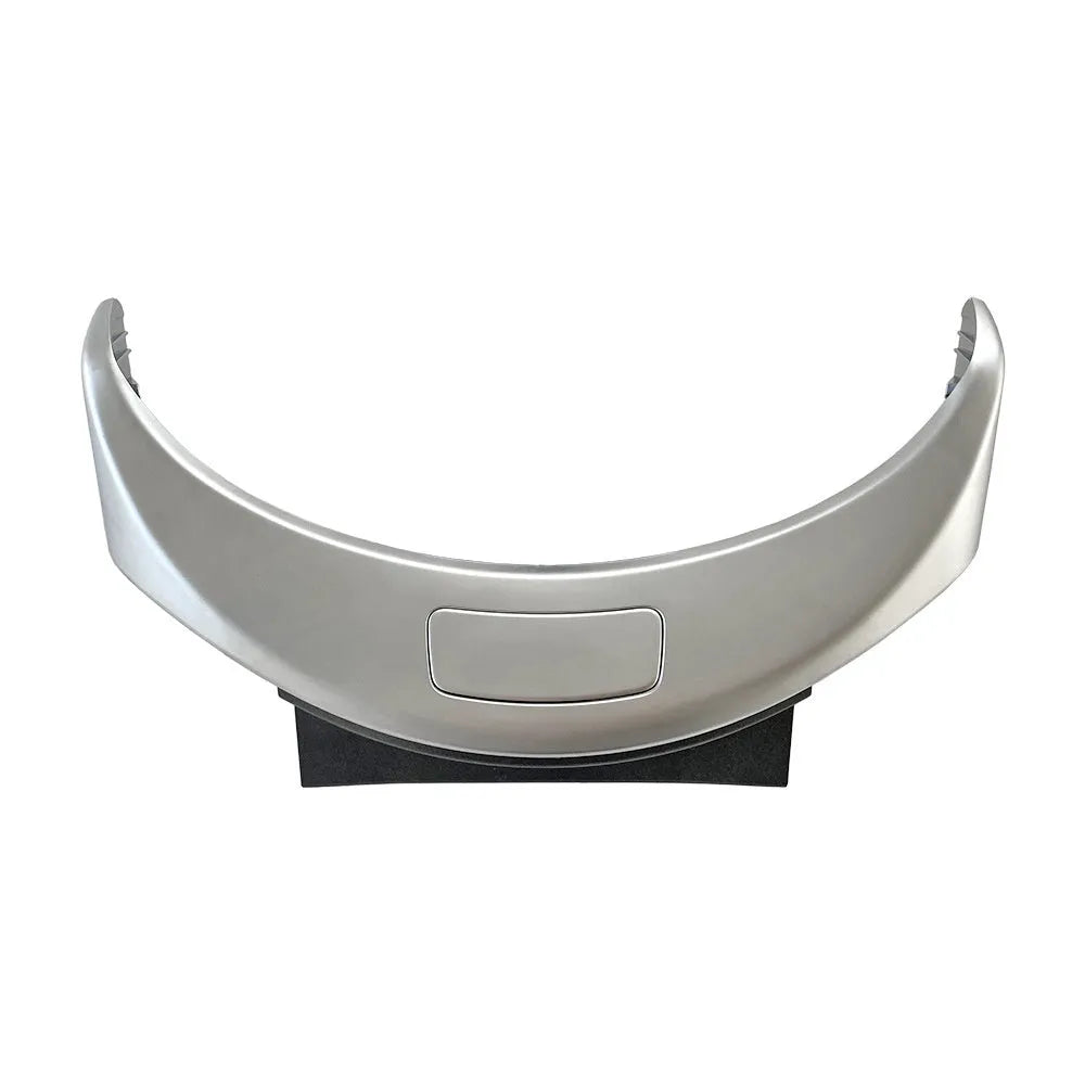 Mercedes C-Class GLC armrest button cover panel in silver, black, and carbon finishes
