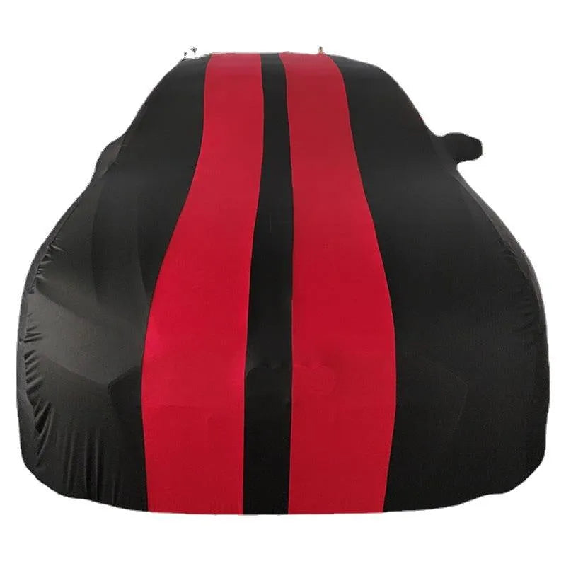 Elastic silk polyester car cover for a Ford Mustang in a choice of six colours.