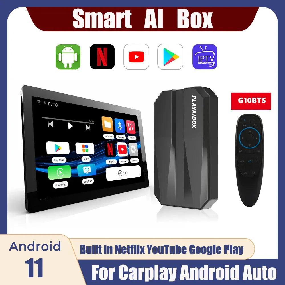 CarPlay to Android Auto wireless converter box with ABS housing for factory CarPlay systems