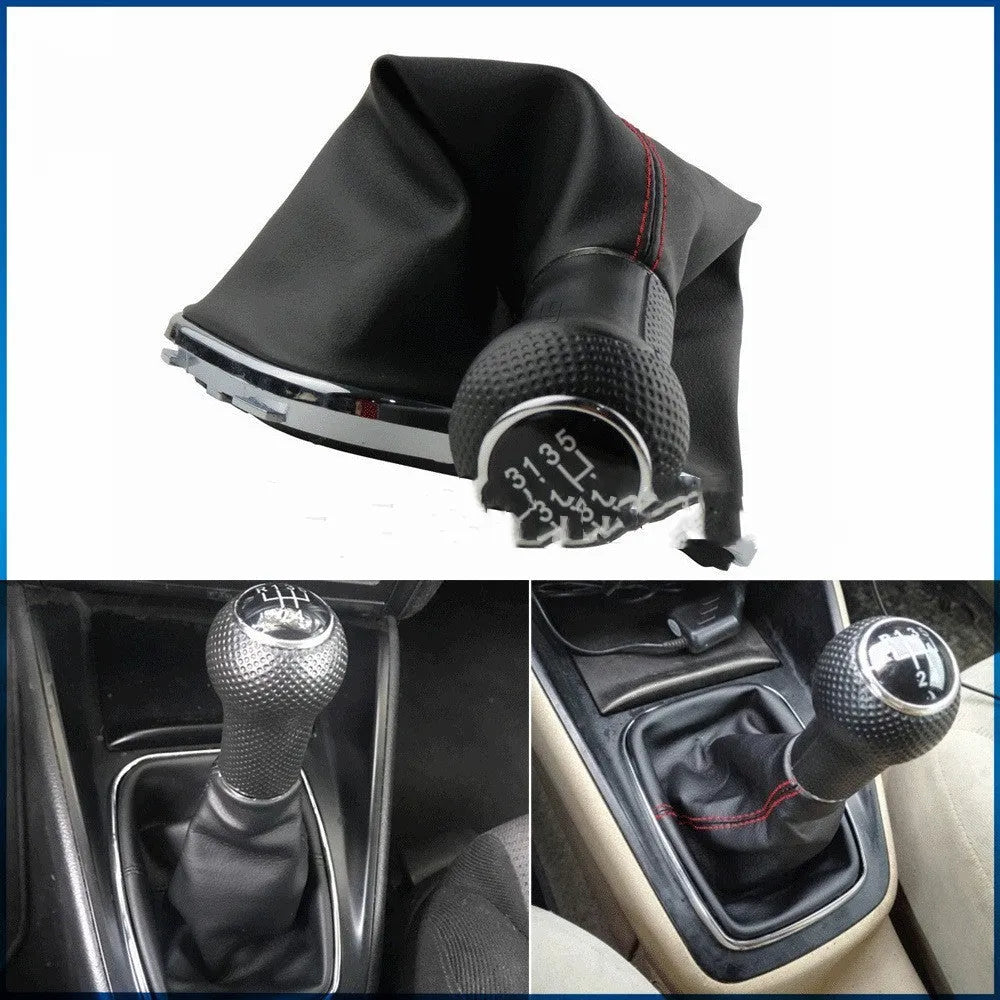 Silver and black Volkswagen Mk4 replacement gear shift knob for 6-speed manual models.