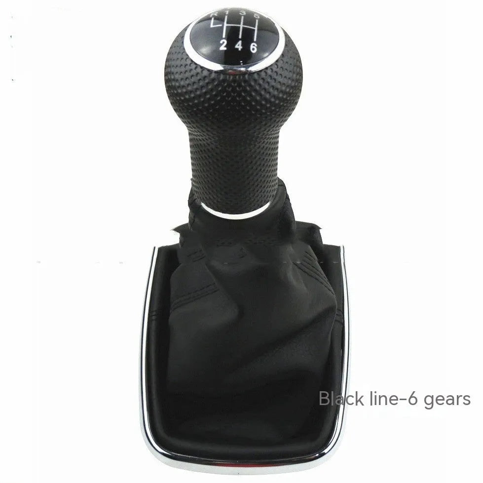 Silver and black Volkswagen Mk4 replacement gear shift knob for 6-speed manual models.