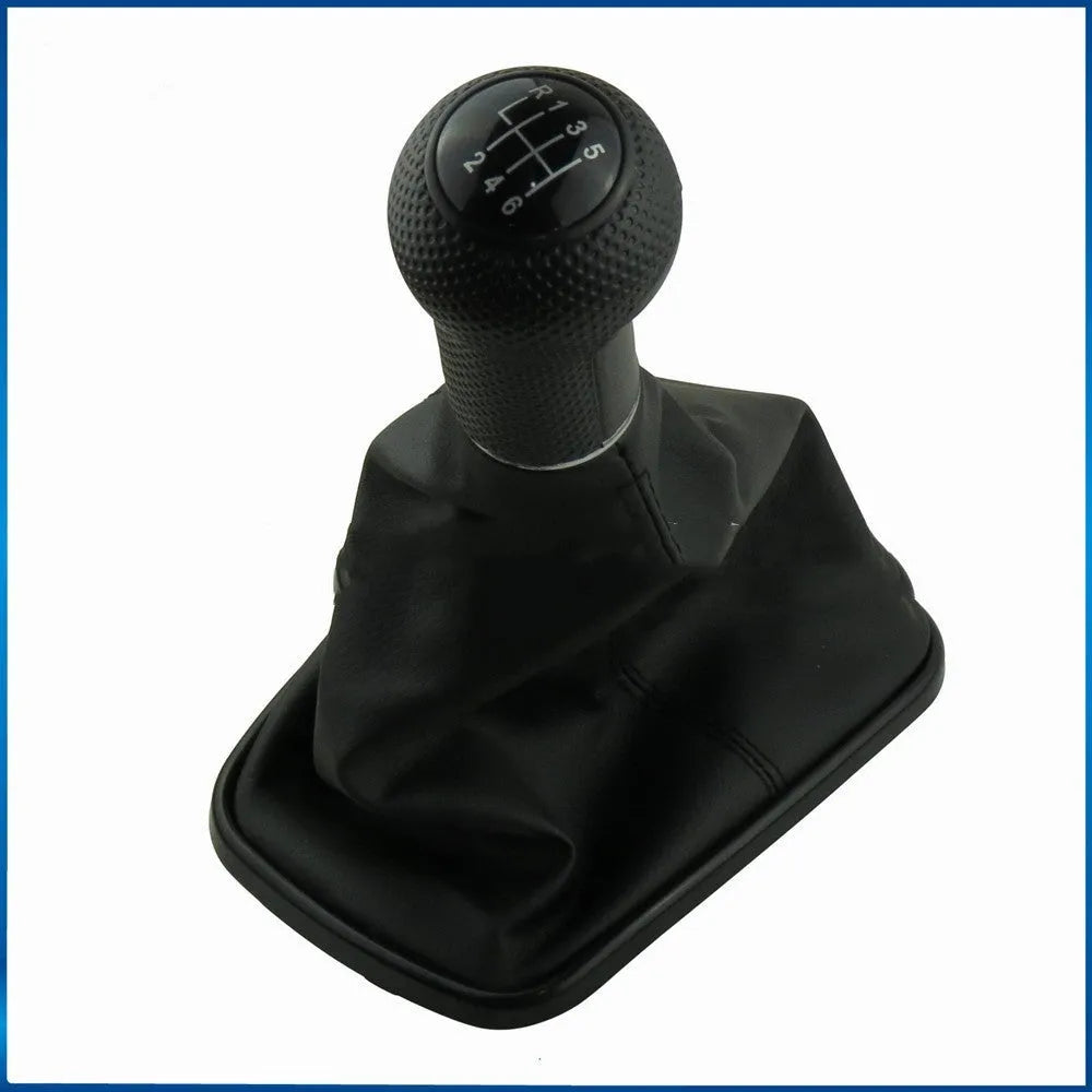 Silver and black Volkswagen Mk4 replacement gear shift knob for 6-speed manual models.