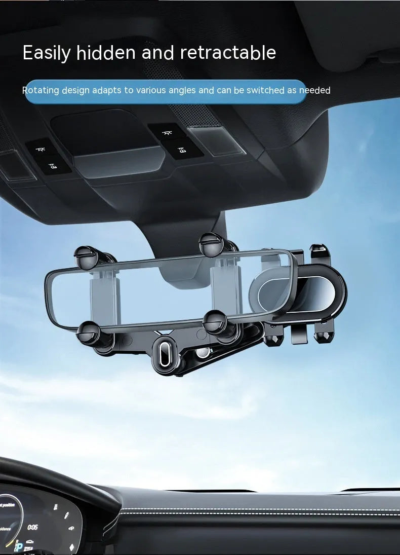ABS automobile rear view mirror bracket for universal vehicle installation