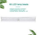 Slim rechargeable LED motion sensor light strip available in three lengths with cold white or warm white light options.