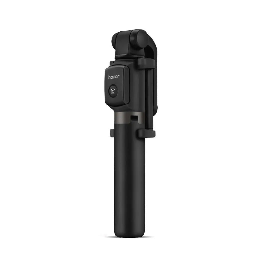 AF15 Bluetooth wireless selfie stick tripod folded to 186mm, black plastic construction