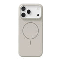 Black frosted magnetic protective phone case for iPhone 17 Pro Max with visible camera button cover.