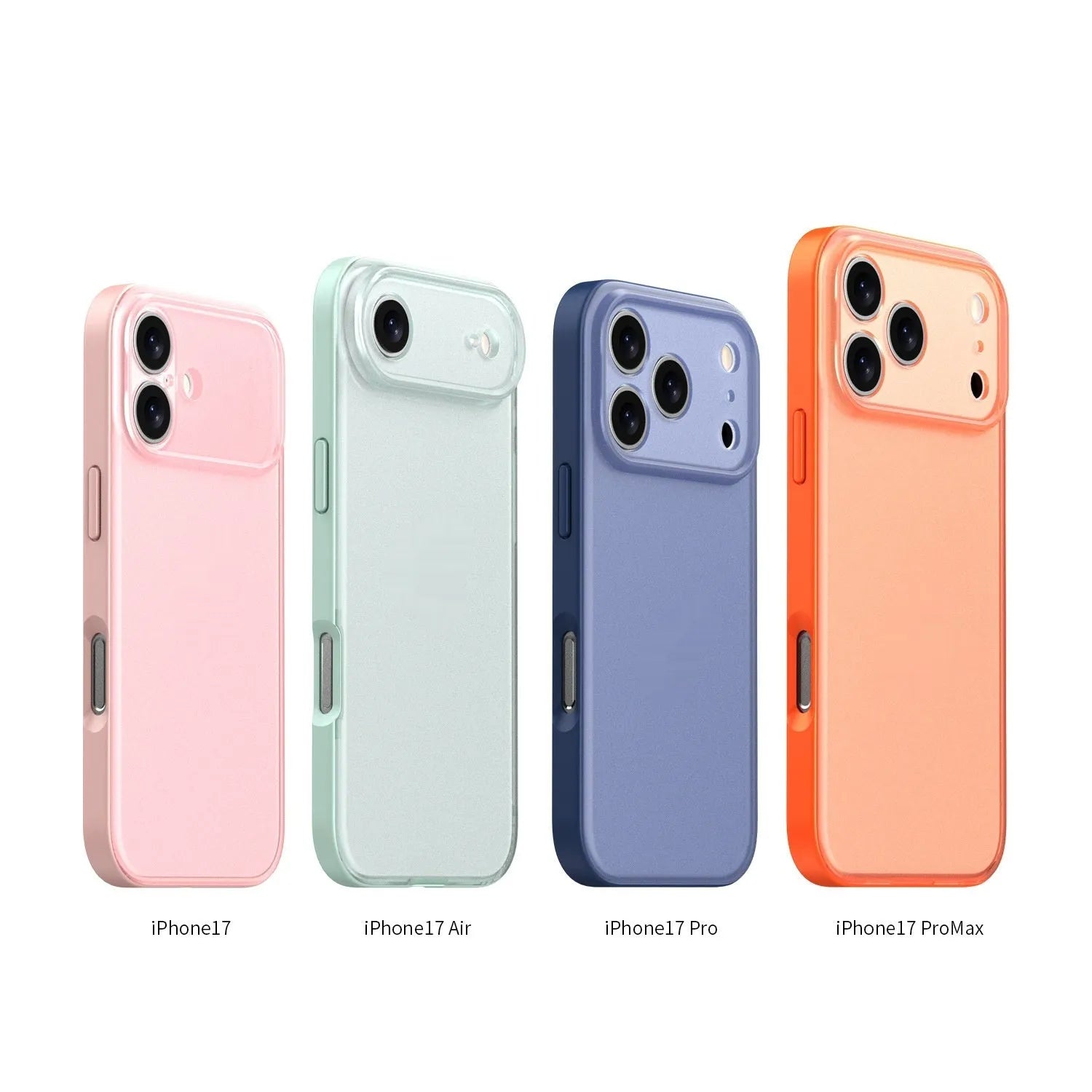 Skin Feeling Oil Injection all-inclusive fine hole phone case for iPhone 17 in eight colour options with anti-slip anti-fall protection