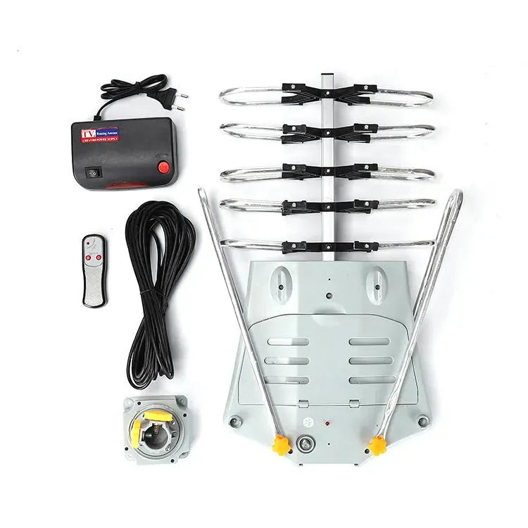 GR-1002 outdoor rotatable television antenna receiver with directional adjustment capability