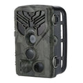 Wi-Fi830 compact trail camera showing lens, infrared LEDs, and belt mount strap.