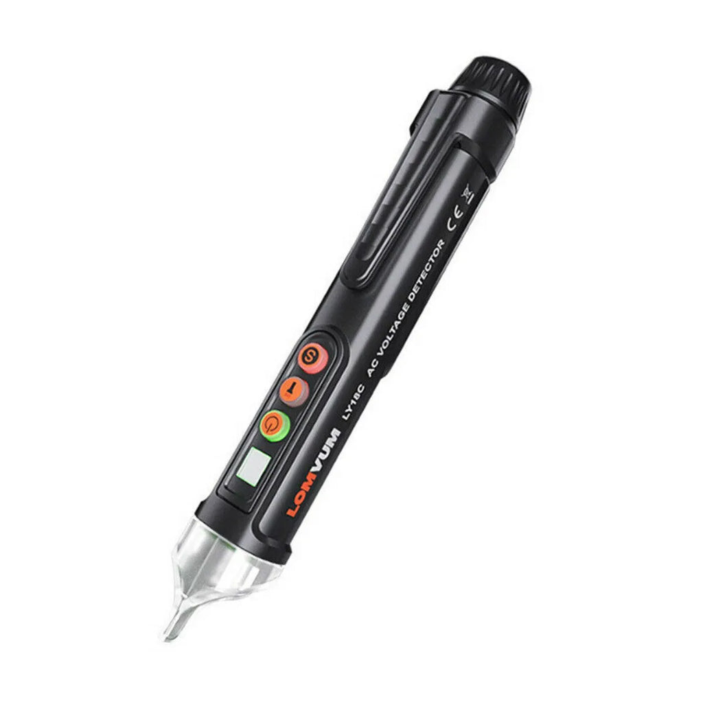 Black intelligent checkpoint test pencil for electrical line detection with sound and light alerts