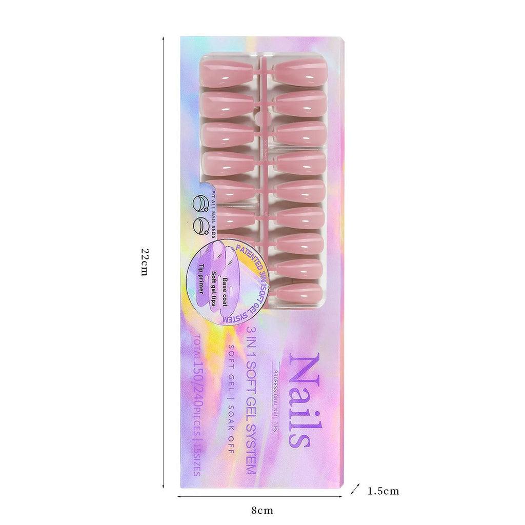 Nude seamless removable nail stickers in multiple colour options for ladies