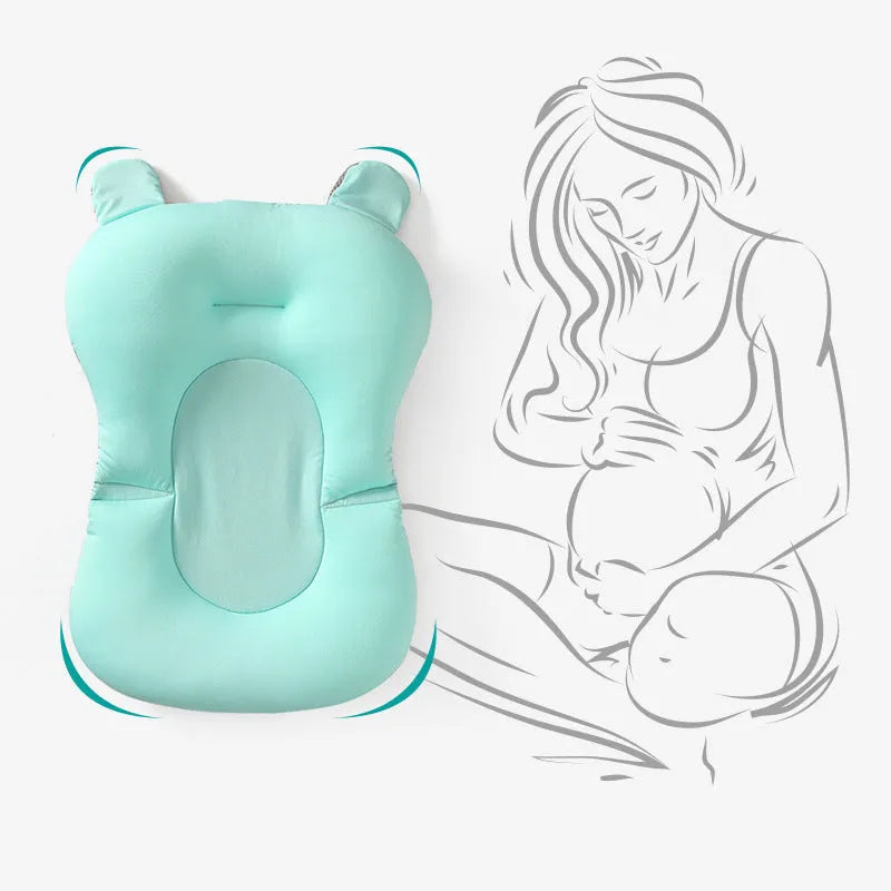 Baby Shower Bed Bath in blue colour with three-point buckle and nest mesh cloth floating pad, 0.33kg weight
