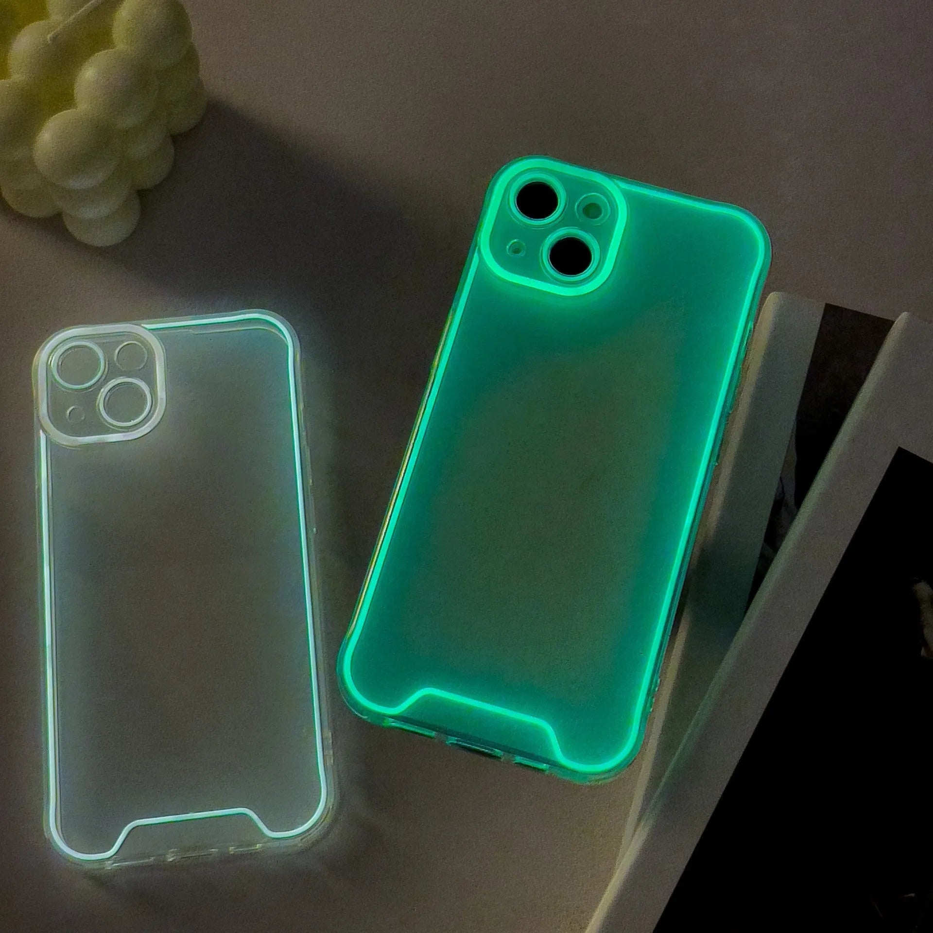 Glow in the dark Christmas phone case for iPhone in festive colours