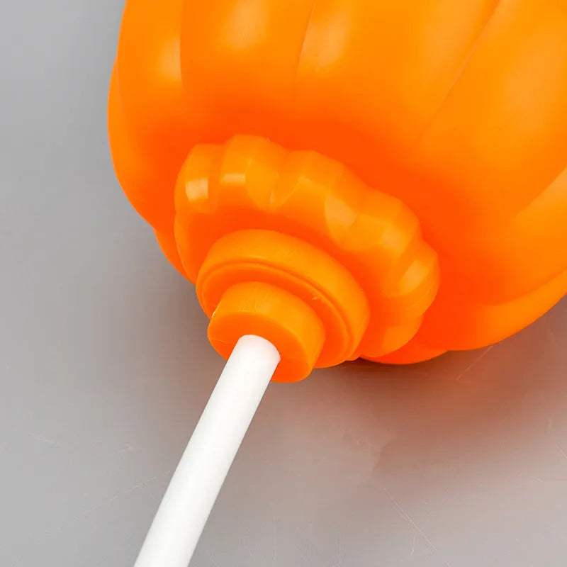 Pumpkin shaped decorative lamp with USB charging cable and colour selection options