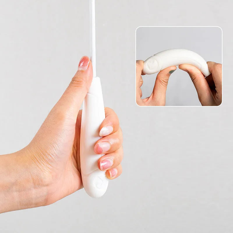 Telescopic cat fishing rod toy extended to 80cm with goose feather end and removable pen attachment