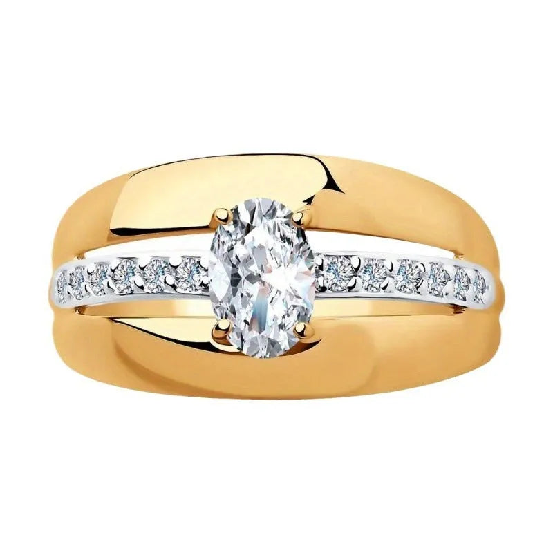 Gold zinc alloy party ring on plain background simple style