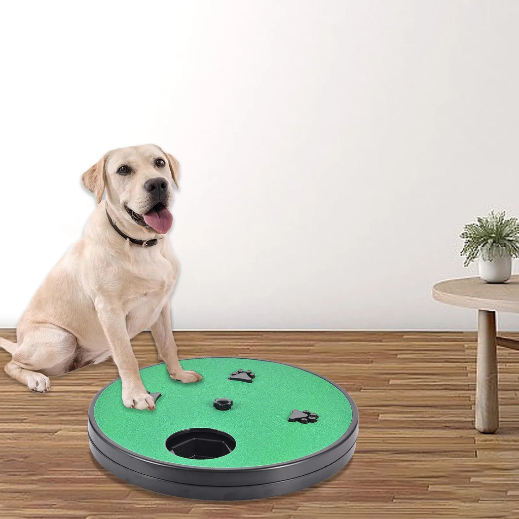 Square dog nail file board with rotating sandpaper top and anti-slip suction cup base
