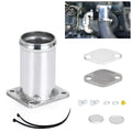 BMW E46 diesel EGR removal kit with blanking plates, vacuum plug and mounting hardware