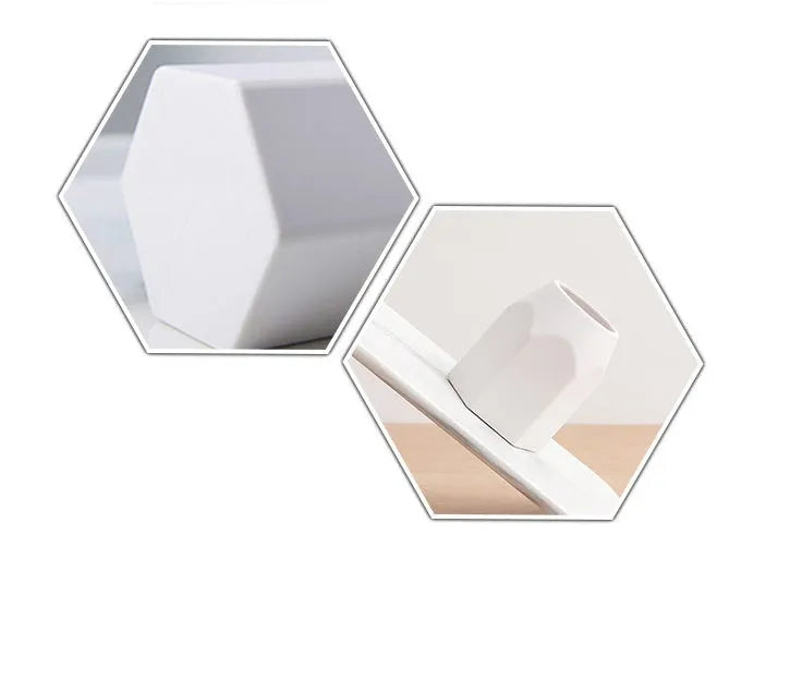 Round solid silicone pen holder in white, 80x95mm, on a clean desk with pens