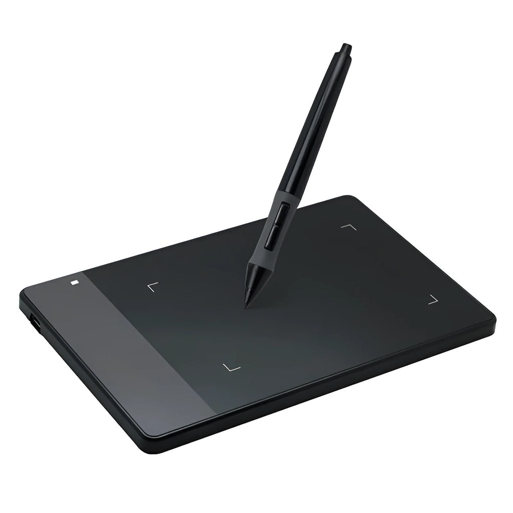 HUION 420 black electronic drawing board with USB cable, compact graphics tablet