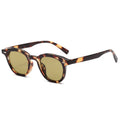 Retro beige round frame sunglasses with PC construction and metal hinge in multiple colour options