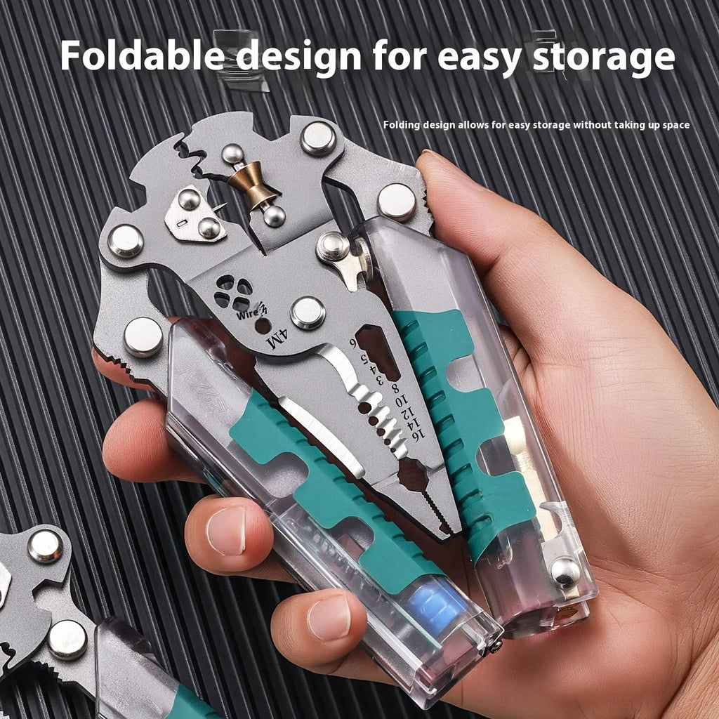 8.8 inch electricians pliers and wire stripper tool with rust prevention coating